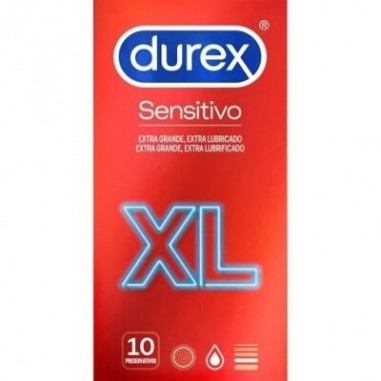 DUREX SENSITIVO XL PRESERVATIVOS 10 UNIDADES