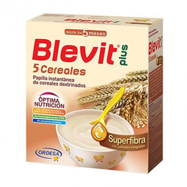 BLEVIT PLUS SUPERFIBRA PAPILLA 5 CEREALES  1 ENVASE 600 g