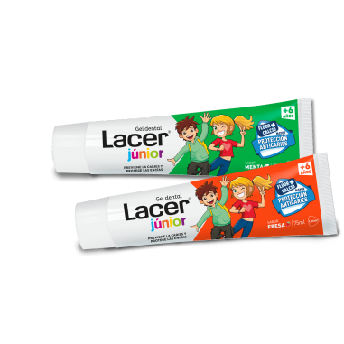 LACER JUNIOR GEL DENTAL 1 TUBO 75 ml SABOR MENTA