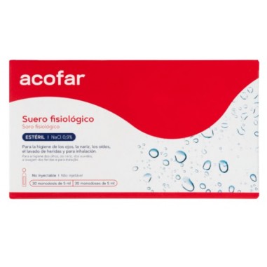 SUERO FISIOLOGICO ESTERIL ACOFAR 30 MONODOSIS 5 ml