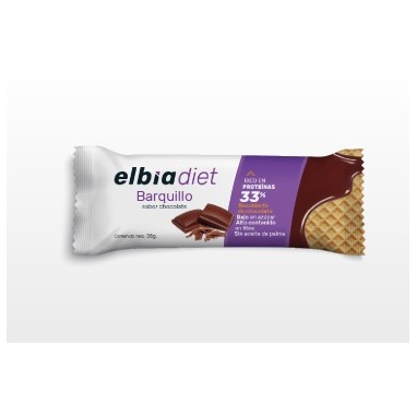 ELBIA DIET BARQUILLO  1 ENVASE 36 g SABOR CHOCOLATE