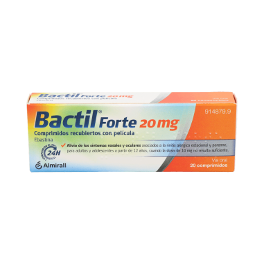 BACTIL FORTE 20 mg 20 COMPRIMIDOS RECUBIERTOS