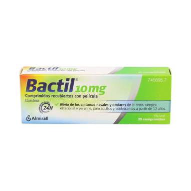 BACTIL 10 mg 20 COMPRIMIDOS RECUBIERTOS