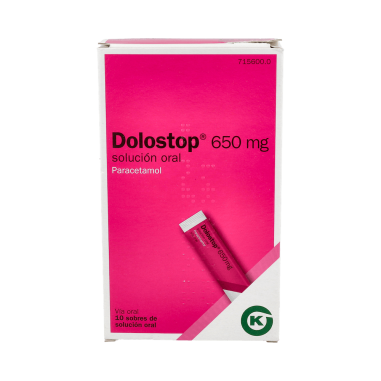 DOLOSTOP 650 mg 10 SOBRES SOLUCION ORAL 10 ml