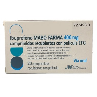 IBUPROFENO MABO-FARMA EFG 400 mg 20 COMPRIMIDOS RECUBIERTOS