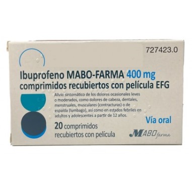 IBUPROFENO MABO-FARMA EFG 400 mg 20 COMPRIMIDOS...