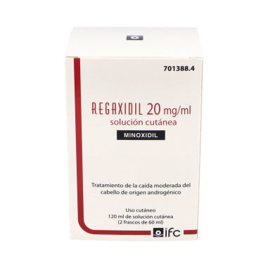 REGAXIDIL 20 mg/ml SOLUCION CUTANEA 2 FRASCOS 60 ml