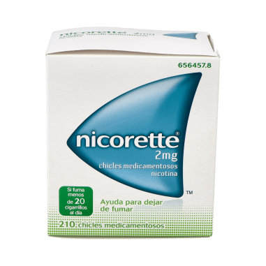 NICORETTE 2 mg 210 CHICLES MEDICAMENTOSOS