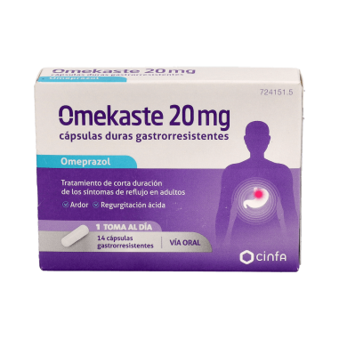OMEKASTE 20 mg 14 CAPSULAS GASTRORRESISTENTES (BLISTER PVC-P