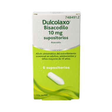 DULCOLAXO BISACODILO 10 mg 6 SUPOSITORIOS