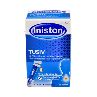 INISTON TUSIV 15 mg 20 SOBRES SOLUCION ORAL 5 ml
