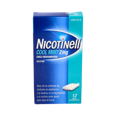 NICOTINELL COOL MINT 2 mg 12 CHICLES MEDICAMENTOSOS
