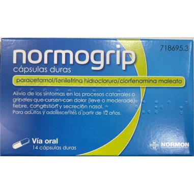 NORMOGRIP 14 CAPSULAS