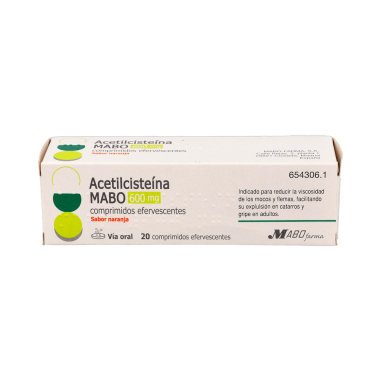 ACETILCISTEINA MABO 600 MG 20 COMPRIMIDOS...