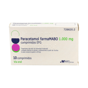 PARACETAMOL FARMAMABO EFG 1000 mg 10 COMPRIMIDOS