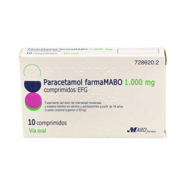 PARACETAMOL FARMAMABO EFG 1000 mg 10 COMPRIMIDOS