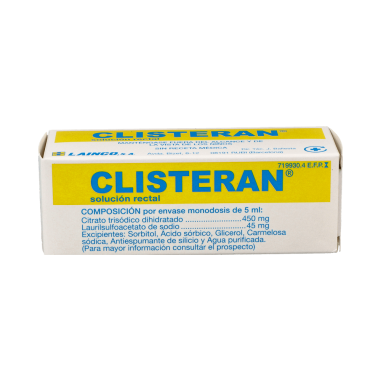 CLISTERAN 450 mg/ml  45 mg/ml SOLUCION RECTAL 1 ENEMA 5 ml