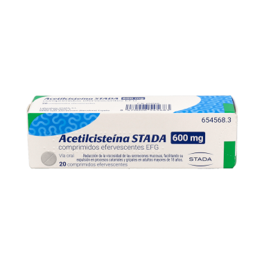 ACETILCISTEINA STADA EFG 600 mg 20 COMPRIMIDOS EFERVESCENTES