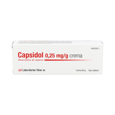 CAPSIDOL 0,25 mg/g CREMA 1 TUBO 60 g