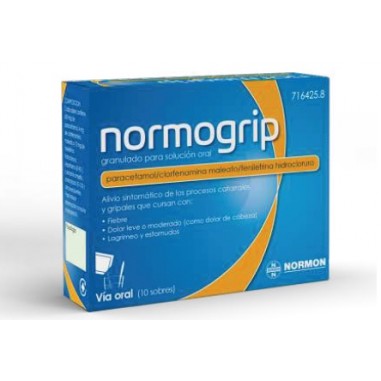 NORMOGRIP 10 SOBRES GRANULADO PARA SOLUCION ORAL