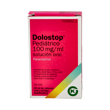 DOLOSTOP PEDIATRICO 100 mg/ml SOLUCION ORAL 1 FRASCO 30 ml