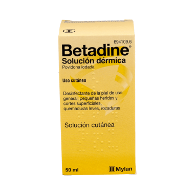 BETADINE 100 mg/ml SOLUCION CUTANEA 1 FRASCO 50 ml
