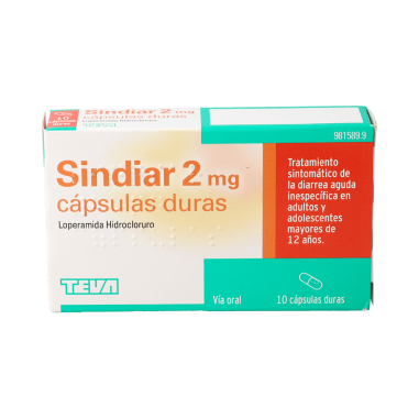 SINDIAR 2 mg 10 CAPSULAS