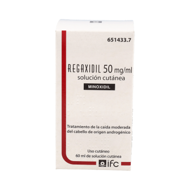 REGAXIDIL 50 mg/ml SOLUCION CUTANEA 1 FRASCO 60 ml