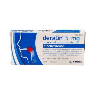 DERATIN 5 mg 20 COMPRIMIDOS PARA CHUPAR