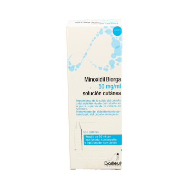 MINOXIDIL BIORGA 50 mg/ml SOLUCION CUTANEA 1 FRASCO 60 ml 