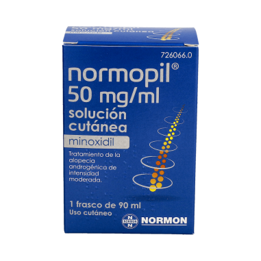 NORMOPIL 50 mg/ml 1 FRASCO SOLUCION CUTANEA 90 ml