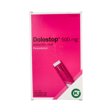 DOLOSTOP 500 mg 10 SOBRES SOLUCION ORAL 10 ml