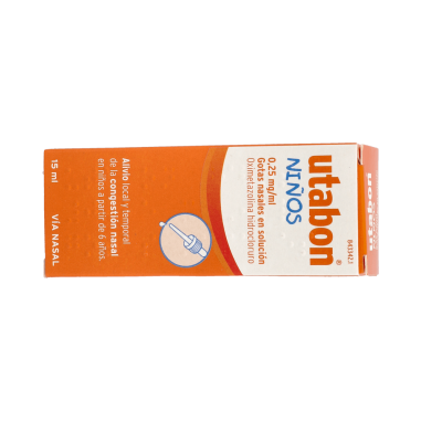 UTABON NIÑOS 0,25 mg/ml GOTAS NASALES EN SOLUCION 1 FRASCO 1