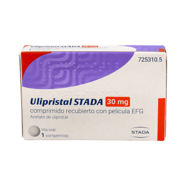ULIPRISTAL STADA EFG 30 mg 1 COMPRIMIDO RECUBIERTO