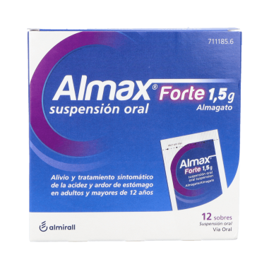 ALMAX FORTE 1,5 g 12 SOBRES SUSPENSION ORAL