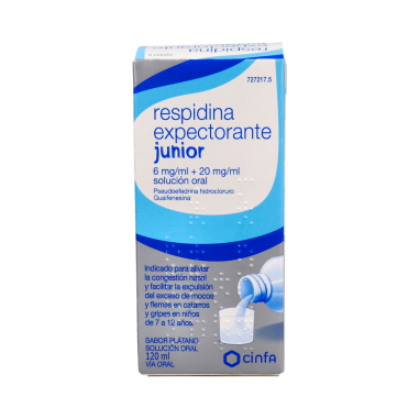 RESPIDINA EXPECTORANTE JUNIOR 20 mg/ml  6 mg/ml  JARABE 1 F