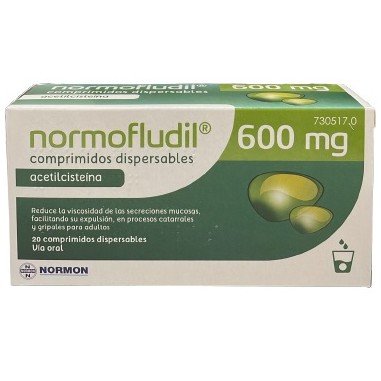 NORMOFLUDIL FORTE 600 mg 20 COMPRIMIDOS DISPERSABLES