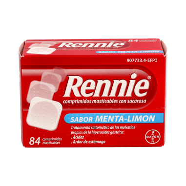 RENNIE 680 mg/80 mg 84 COMPRIMIDOS MASTICABLES (CON SACAROSA