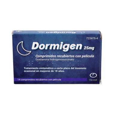 DORMIGEN 25 mg 14 COMPRIMIDOS RECUBIERTOS