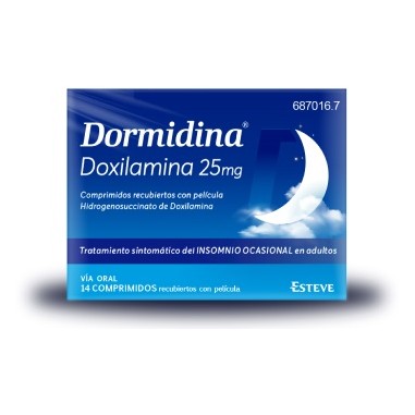 DORMIDINA 25 mg 14 COMPRIMIDOS RECUBIERTOS