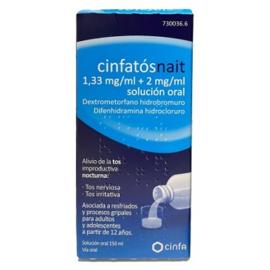 CINFATOS NOCHE 1,33 mg/ml  2 mg/ml SOLUCION ORAL 1 FRASCO 1