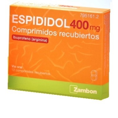 ESPIDIDOL 400 mg 18 COMPRIMIDOS RECUBIERTOS