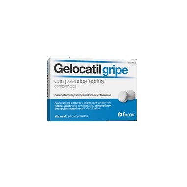 GELOCATIL GRIPE CON PSEUDOEFEDRINA 20 COMPRIMIDOS