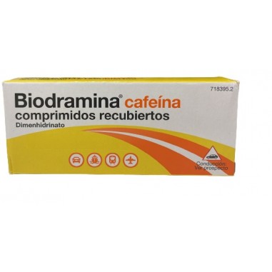 BIODRAMINA CAFEINA 12 COMPRIMIDOS RECUBIERTOS