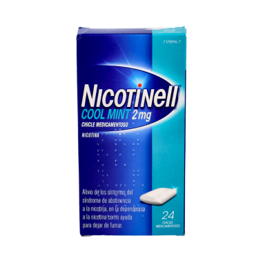 NICOTINELL COOL MINT 2 mg 24 CHICLES MEDICAMENTOSOS