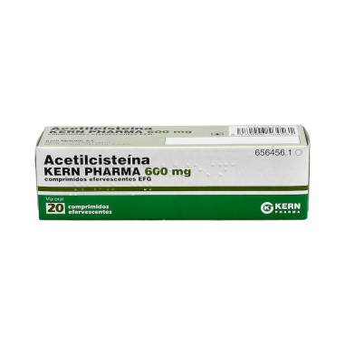 ACETILCISTEINA KERN PHARMA EFG 600 mg 20 COMPRIMIDOS EFERVES
