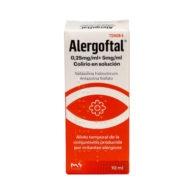 ALERGOFTAL 0,25 mg/ml  5 mg/ml COLIRIO EN SOLUCION 1 FRASCO