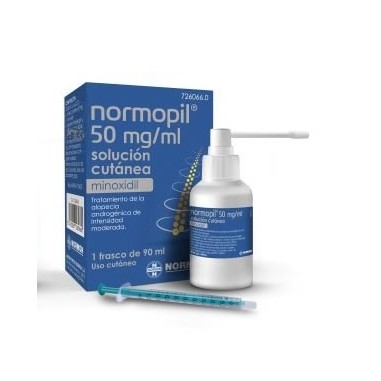 NORMOPIL 50 mg/ml 2 FRASCOS SOLUCION CUTANEA 90 ml