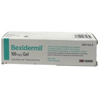 BEXIDERMIL 100 mg/g GEL CUTANEO 1 TUBO 50 g