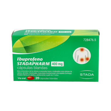 IBUPROFENO STADAPHARM 400 mg 20 CAPSULAS BLANDAS
